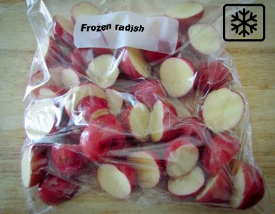 frozen radishes